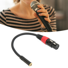 Câble Premium 3,5 mm vers XLR femelle, 0,2 m, PVC, câble auxiliaire