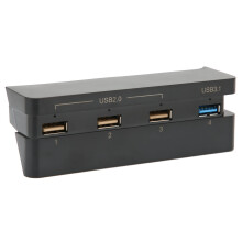 Hub USB a 4 porte USB 3.1 & 2.0 Caricatore per PS4 Slim Trasferimento dati rapido & ricarica
