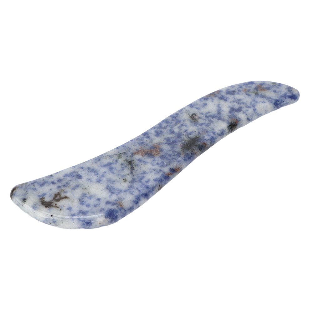 Blue Portable Gua Sha Board Jade Stone Facial Gua Sha Tool For Spa Acupuncture Therapy