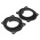 2 pezzi anello dell'altoparlante - Nero ABS, Camry/Highlander 06-21 2