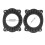 2 pezzi anello dell'altoparlante - Nero ABS, Camry/Highlander 06-21 3