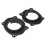 2 pezzi anello dell'altoparlante - Nero ABS, Camry/Highlander 06-21 15
