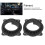 2 pezzi anello dell'altoparlante - Nero ABS, Camry/Highlander 06-21 9