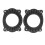 2 pezzi anello dell'altoparlante - Nero ABS, Camry/Highlander 06-21 16