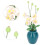 Phalaenopsis blanche à l'échelle 1:12 pour maison de poupée 6