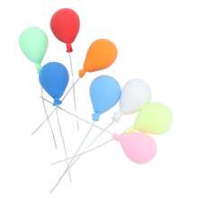 Ballons miniatures 1:12 pour maison de poupée 8 pièces en mousse colorées décor de bonsaï jouet pour le jeu des enfants