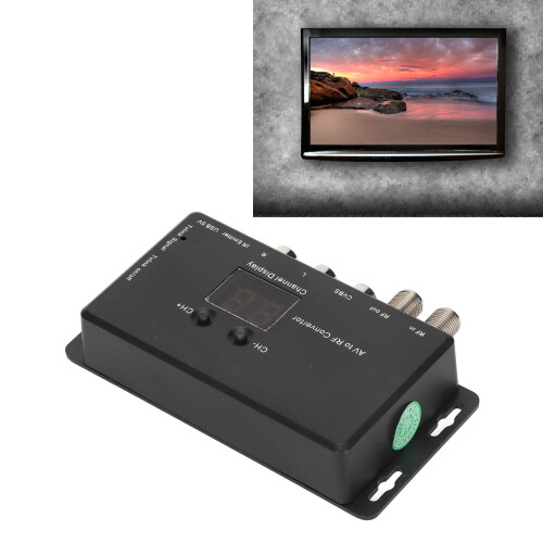 Modulateur RF PAL/NTSC avec support réglable pour la conversion du signal AV en signal RF