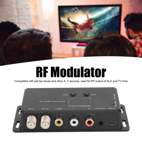 Modulateur RF PAL/NTSC avec support réglable pour la conversion du signal AV en signal RF 2