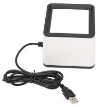 R42 scanner de codes-barres USB portable blanc, de bureau