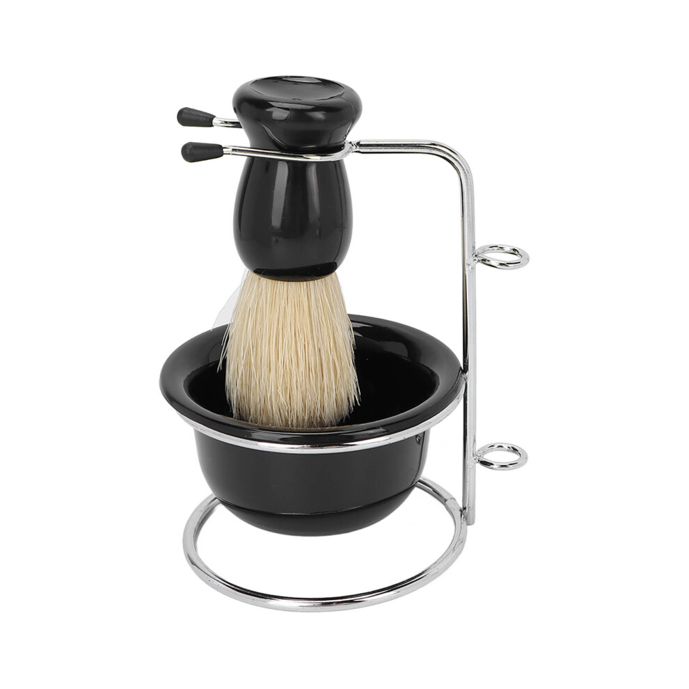 3pcs Professional Manual Shaving Brush Set Beard Shaving Brush Bowl Safety Shaving Stand Kit