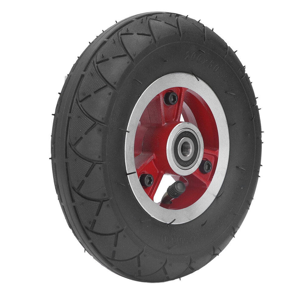 200X50mm Inflatable Tires 8In Explosion Proof Nonskid Electric Scooter Wheels With Alloy Hub 7891321933633