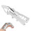Bague knuckle Punk Armor, 9,5  2,3 cm, argent 4