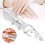 Bague knuckle Punk Armor, 9,5  2,3 cm, argent 7