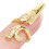 Anneau d’ongle doré à queue - Strass, 3  1,3 cm 7