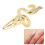 Anneau d’ongle doré à queue - Strass, 3  1,3 cm 6