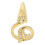 Anneau d’ongle doré à queue - Strass, 3  1,3 cm 13