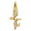 Anneau d’ongle doré à queue - Strass, 3  1,3 cm 2