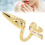 Anneau d’ongle doré à queue - Strass, 3  1,3 cm 16