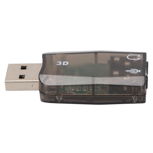 Carte son USB virtuelle 5.1, prises jack de 3,5 mm
