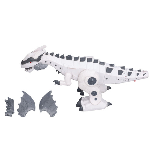 Tirannosauro Rex Meccanico 2 batterie AA Bianco 1
