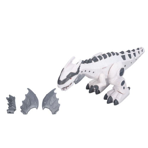 Tirannosauro Rex Meccanico 2 batterie AA Bianco 2