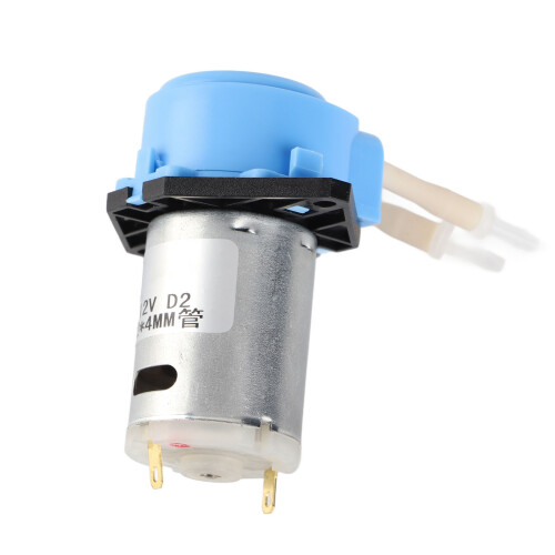 Mini pompa peristaltica 12V DC argento 0-200ml/min 1