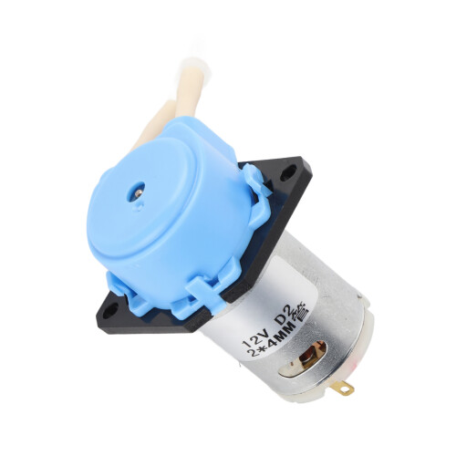 Mini pompa peristaltica 12V DC argento 0-200ml/min 2