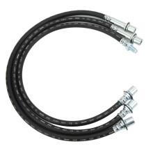 Kit di linee del freno estese a 3 pezzi Gomma+Metallo LN106R YN65R