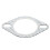 Junta de escape de acero perforado 2 pernos 2.5in/63mm 13