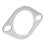 Junta de escape de acero perforado 2 pernos 2.5in/63mm 8