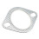 Junta de escape de acero perforado 2 pernos 2.5in/63mm 15