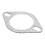 Junta de escape de acero perforado 2 pernos 2.5in/63mm 3
