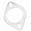 Junta de escape de acero perforado 2 pernos 2.5in/63mm 12