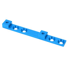 Ajustador para portabotellas azul de cuatro agujeros 107x12x8 mm 28 g
