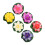 6 pezzi di piante artificiali per laghetto, 6 colori, 10 cm 16