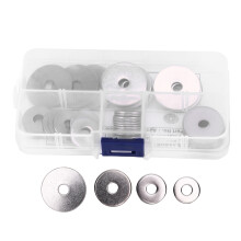 Kit assortimento di rondelle parafango in acciaio inossidabile M6, 40 pezzi, per auto e nautica