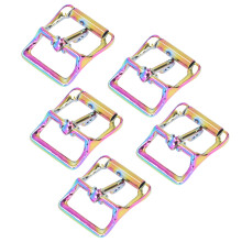 Conjunto de 5 hebillas de cinturón de colores brillantes 25 mm/1 pulgada