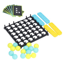 Gioco da scrivania per bambini con palline rimbalzanti 2 colori 9 carte 16 palline Giocattolo divertente per genitori e figli