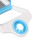 Applicatore guida universale per gocce oculari, riutilizzabile, ABS 3