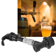 Modelo: Dispensador de cerveza de plástico negro portátil con grifo