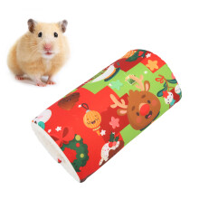 Nid de hamster en coton rouge à canal unique 22 x 10 cm