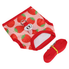 Gilet pour petits animaux Lapin & hamster avec sangle de traction facile à porter matière douce