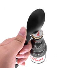 Attrezzatura da campeggio 10 in 1 in acciaio inossidabile spork forchetta coltello chiave apribottiglie