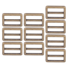 10 piezas de hebilla deslizante de aleación de bronce y zinc de 25 mm/0.98 in