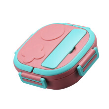 Lunch Box With Fork 3 Compartment Japanese Lunch Box Reusable Lunch Dinner Containers Leakproof Stainless Steel Bento Box for Adults Kids S
