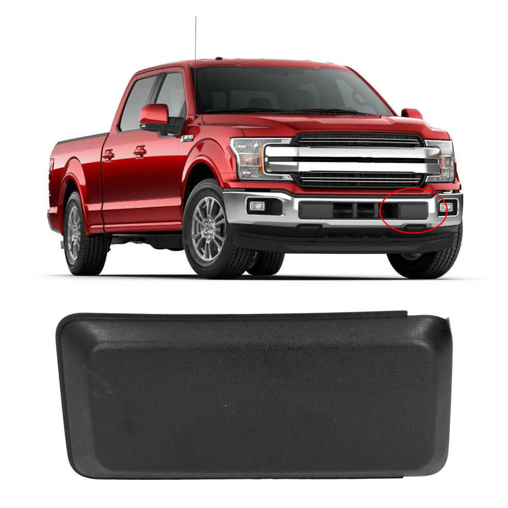 Front Bumper Pad Guard Left Side Insert Cap With Buckle Abs Replacement For F150 2018Â2020 Black 4201321944875