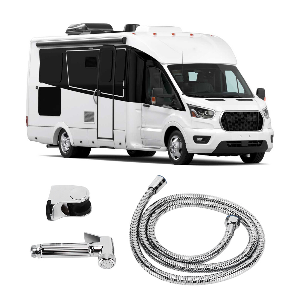 Rv Shower Head Kit 1.5M Hose G1/2 Female Thread Waterproof Copper Showerhead For Camper Yacht Bathroom 4611321946302