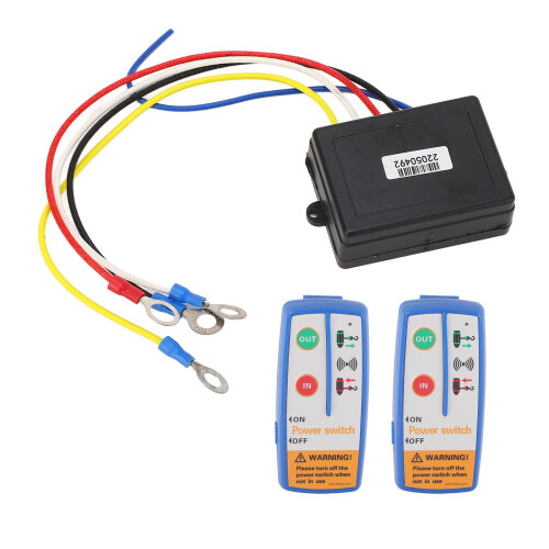 Argano elettrico con telecomando wireless 120W 12-24V ABS 1