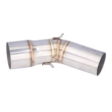 Motorcycle Exhaust Middle Tube Stainless Steel 1mm Thick Replacement for Ninja ZX10R 2008‑2021