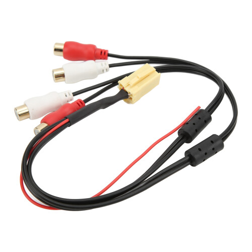 Câble audio 4 RCA mini ISO 6 broches ABS Plug&Play siège